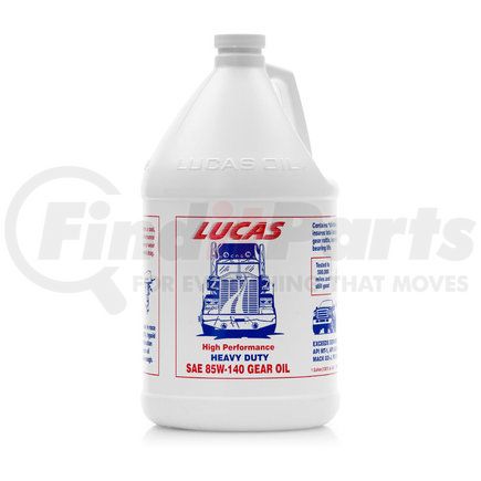 Lucas Oil 10045 Heavy Duty 85W-140 Gear Oil - 1 Gallon (Representative Image)