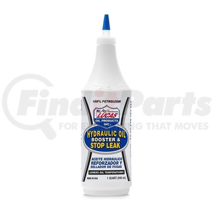 Lucas Oil 10019 Hydraulics, Hydraulic Oil Boost and Stop Leak, Quart Size Bottle