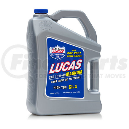 Lucas Oil 10076 Heavy Duty Truck Oil, 15/40 High TBN Truck Oil, Gallon Size Bottle