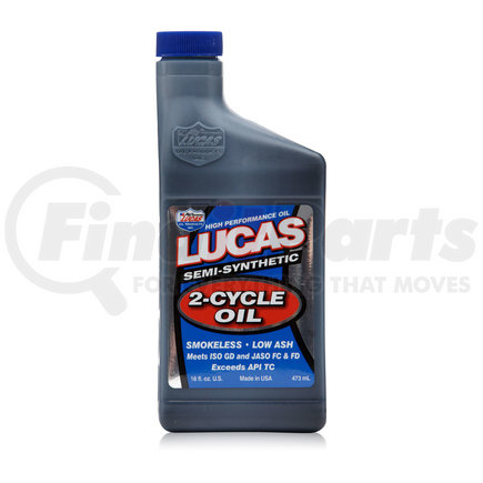 Lucas Oil 10120 Semi-Synthetic 2-Cycle Oil - 1 Pint (Representative Image)