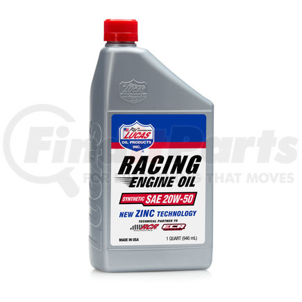 Lucas Oil 10615 QUART  SYNTHETIC 20W-50 RACING OIL