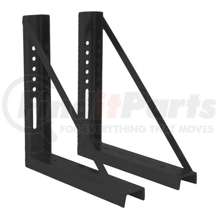 Buyers Products 1701006b 18x18 Inch Bolted Black Formed Steel Mounting Brackets