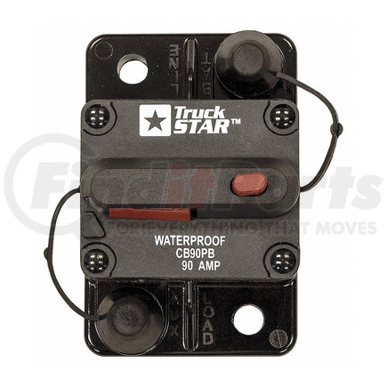 Buyers Products cb90pb 90 Amp Circuit Breaker With Manual Push-to-Trip Reset