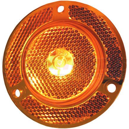 Peterson Lighting 189FA 189 2-1/2" LED Clearance/Side Marker with Reflex - 2-1/2" Amber LED Clearance/ Side Marker, Flange