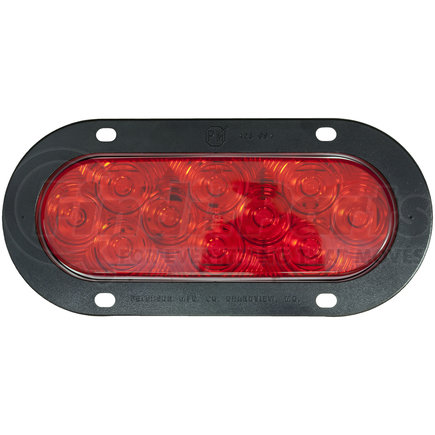 Peterson Lighting 823KR-10 820R-10/823R-10 LumenX® Oval LED Stop, Turn and Tail Light, AMP - Red Flange Mount Kit