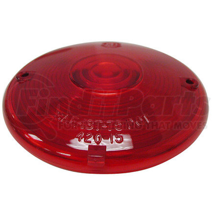 Peterson Lighting 420-15 420-15 Round Stop/Turn/Tail Replacement Lens - Red Replacement Lens