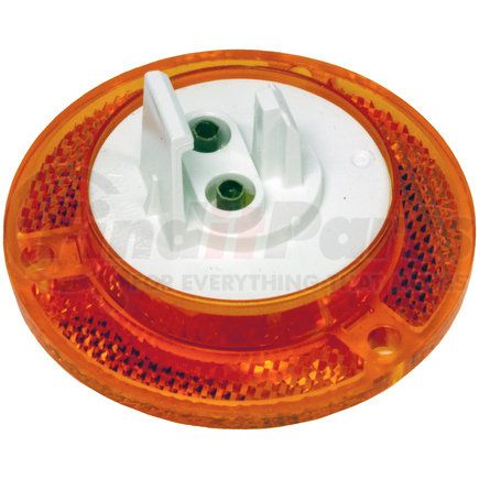 Peterson Lighting M190FA-CLP 190 2" LED Clearance/Side Marker with Reflex - Amber with Reflex, Flange, Built-in Clip