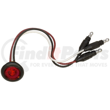 Peterson Lighting M271R-BT3 271 3/4" Clearance/Side Marker with Aux. Function - Red with .180 bullets