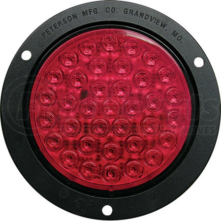 Peterson Lighting M418R 417/418 Series Piranha&reg; LED 4" Round Stop, Turn, and Tail Light - Red with Flange