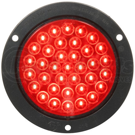 Peterson Lighting M818R-36 Piranha® Stop/Turn/Tail Light - LED, 4" Round, Red, Flange Mount