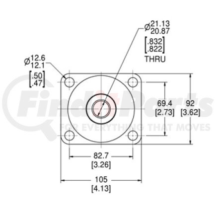 Lord J21100-5 ISOLATOR, MOUNTING