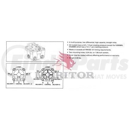 WABCO RKN28060 RELAY VLV