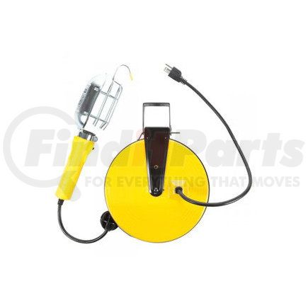 Bayco Products SL840 Incandescent Work Light w/ Metal Guard & Single Outlet on 40ft Metal Reel