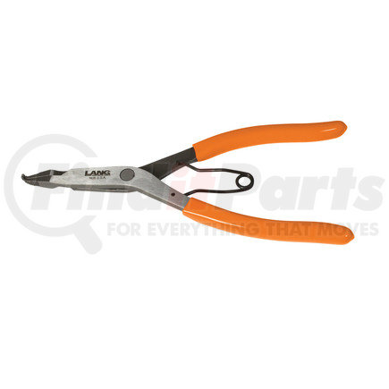 Lang 1408 9” Lock Ring Pliers, Bent Tip