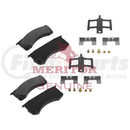 Meritor KIT-D769704-HDW Meritor Genuine DISC PAD KIT MA704 WITH HARDWARE - AXLE SET