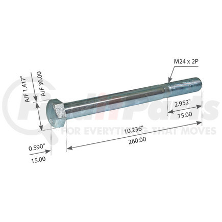 World American WA07-2253 BOLT  10.9