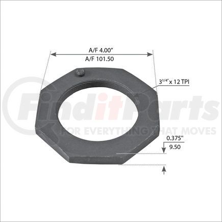 World American WA07-2348 AXLE END NUT - MERITOR