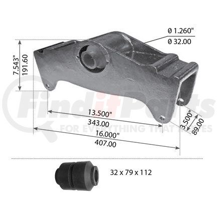 World American WA12-2056 EQUALIZER W/BUSHING REYCO