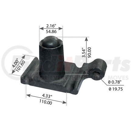 World American WA12-2329 U-BOLT PLATE  TOP RH