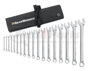 GEARWRENCH 81917 18 pc. Long Pattern Combination Non-Ratcheting Wrench Set