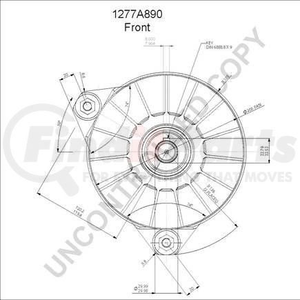 Leece Neville 1277A890 ALTERNATOR 24V 155A