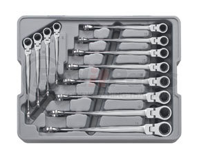 GEARWRENCH 85288 12 pc. X-Beam Flex Combination Ratcheting Wrench Set - Metric