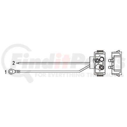 Optronics A49PB Right angle 2-wire pigtail