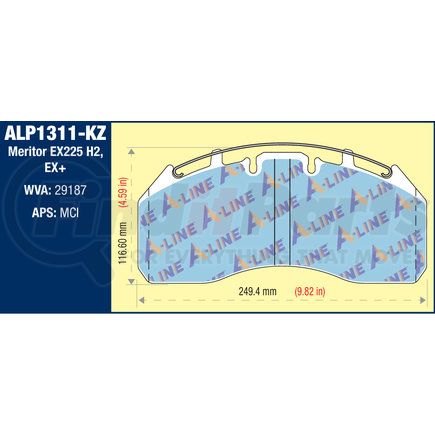 Ascent ALP1311-KZ6 AIR DISC PAD 26K