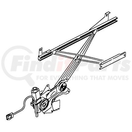 Chrysler MR264239 REGULATOR. Left. Front Door Window. Diagram 1