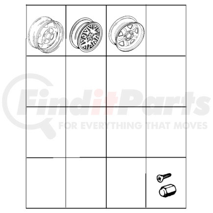 Chrysler 5GC85MA8AA WHEEL. Aluminum. Diagram 4