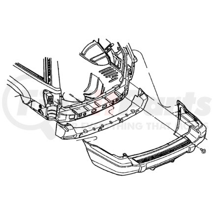 Chrysler 5FY10YBMAA BEZEL. Hitch. Diagram 13