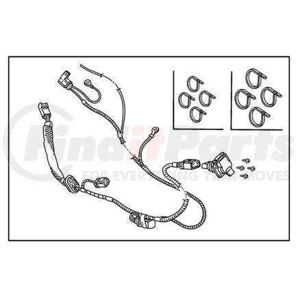 Chrysler 82206301 WIRING PACKAGE. Trailer Tow. Diagram 1