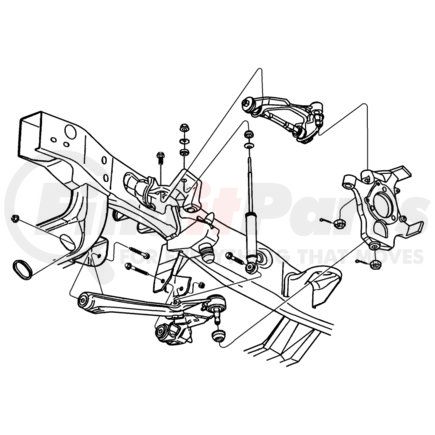 Chrysler 52038689AB KNUCKLE. Left. Front. Diagram 5