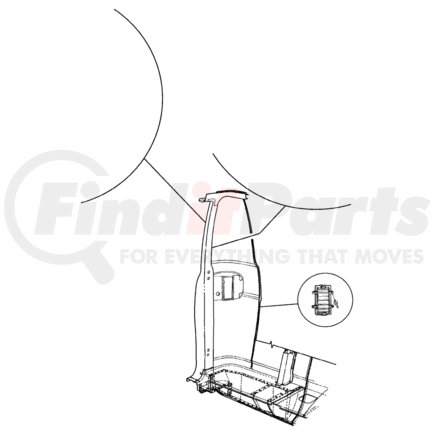 Chrysler 55075135AF PANEL. Left. Side Corner. Diagram 1