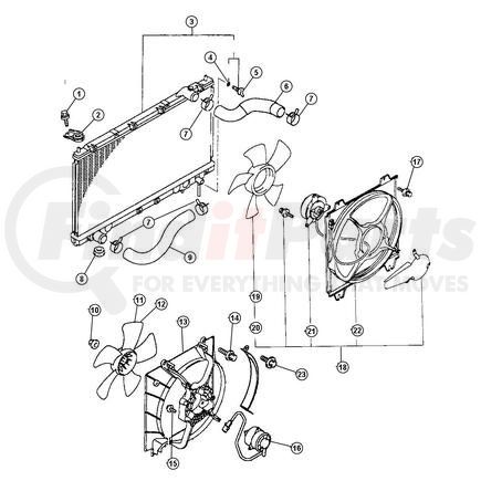 Chrysler MB906426 HOSE. Radiator. Diagram 6