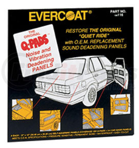 Evercoat 117 Evercoat® Q-Pads™, 4-pk