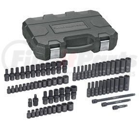GEARWRENCH 84903 71 Piece 1/4" Drive 6 Point SAE/Metric, Standard, Deep & Universal Impact Socket Set