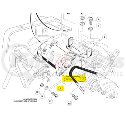 Club Car IR 1016883 SG ADJUSTMENT BRACKET