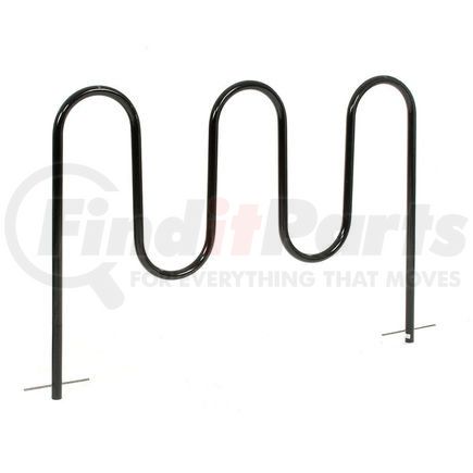 Global Industrial 652778G Global Industrial&#8482; 7-Bike Wave Bike Rack, Black, Below Grade Mount