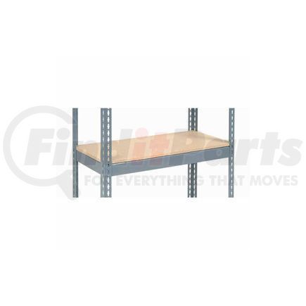 Global Industrial 717563 Global Industrial&#8482; Additional Shelf Level Boltless Wood Deck 36"W x 12"D - Gray