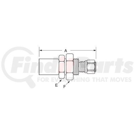 Weatherhead 33806P-Y66 Eaton Weatherhead 338 P Series Crimp Hose Fittings Air Brake Slider Line