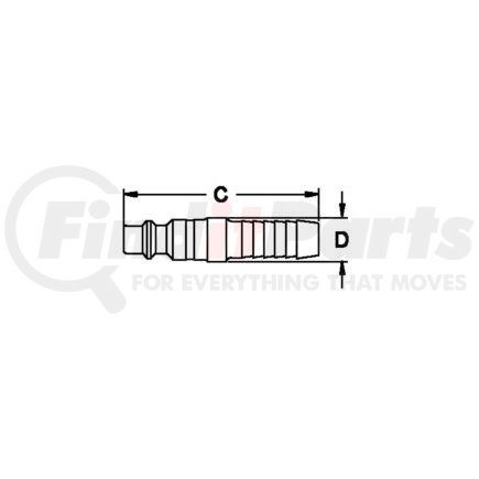 Weatherhead 60 Hansen and Gromelle Quick Disconnect Coupling - One Way Plug