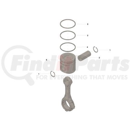 Cummins 4376348 Engine Piston Kit