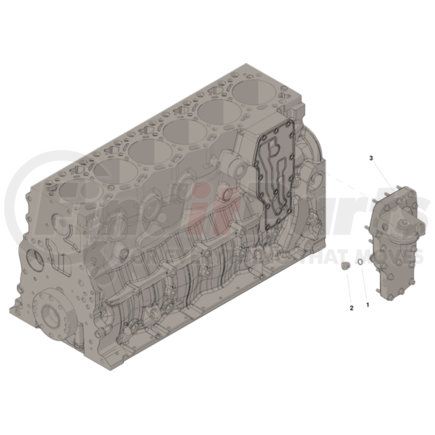 Cummins 5333567 Lubricating Oil Filter Head