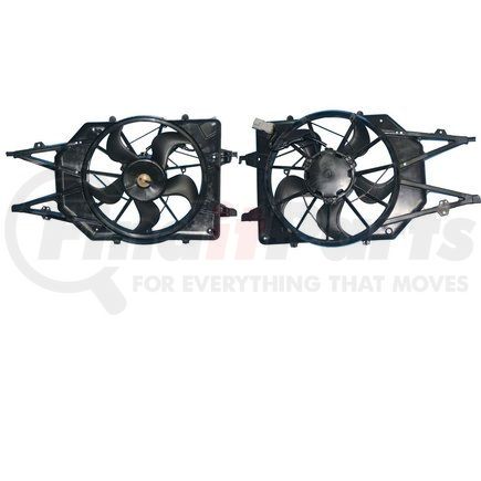 APDI RADS 6018125 Engine Cooling Fan Assembly-Radiator Fan Assembly fits 00-06 Ford Focus 2.0L-L4