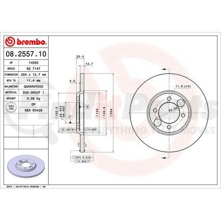 Brembo 08.2557.10