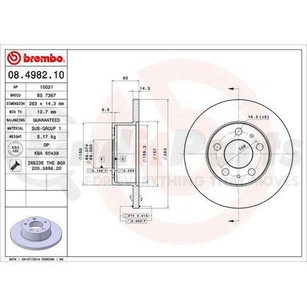 Brembo 08.4982.10