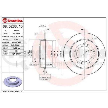 Brembo 08.5266.10