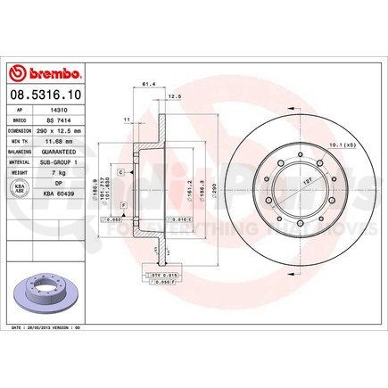 Brembo 08.5316.10