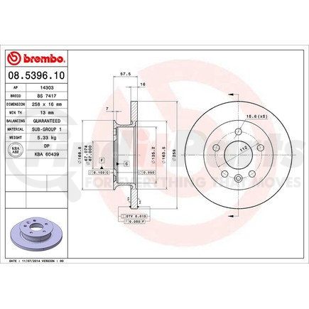 Brembo 08.5396.10